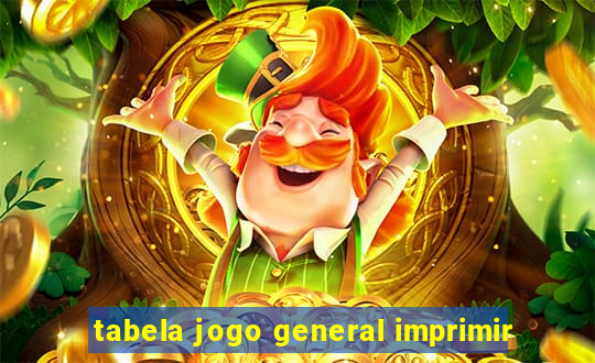 tabela jogo general imprimir